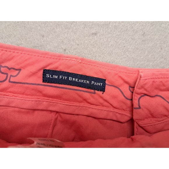 Vineyard Vines Pink Slim Fit Breaker Pants, Size 32x32 (Measures: 32x32) - Picture 7 of 11